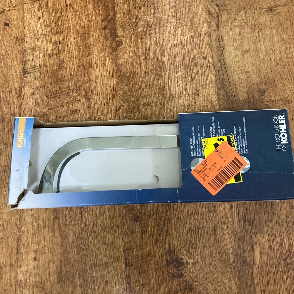 Towel Bar Kohler Katun 18" Towel Bar Polished Chrome R26116-CP Damaged Box